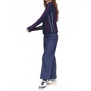 NEW VILAGALLO bettina straight leg pants in blue denim